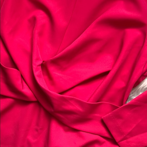 NWT Eloquii Cross Front Hot Pink Shift Dress - Picture 10 of 11